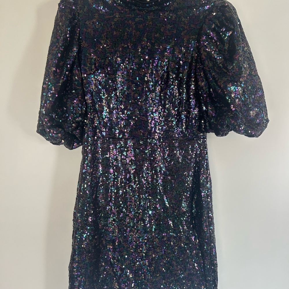 Black Sequin Dress